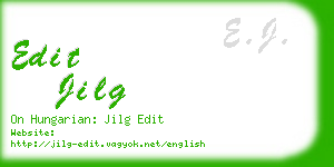 edit jilg business card